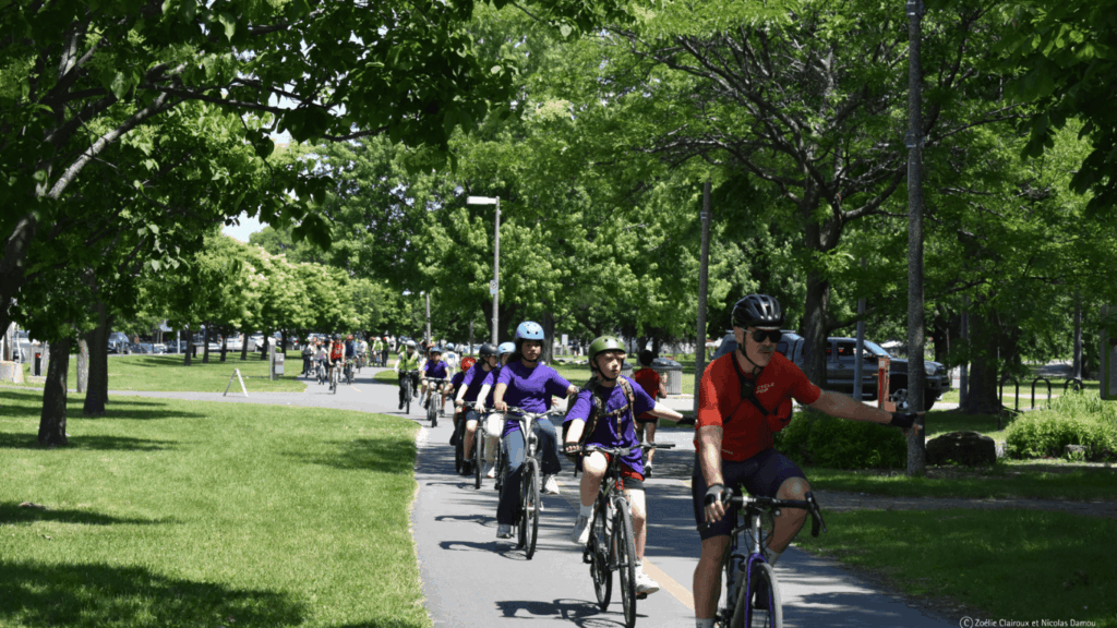 Cyclistes à Montréal