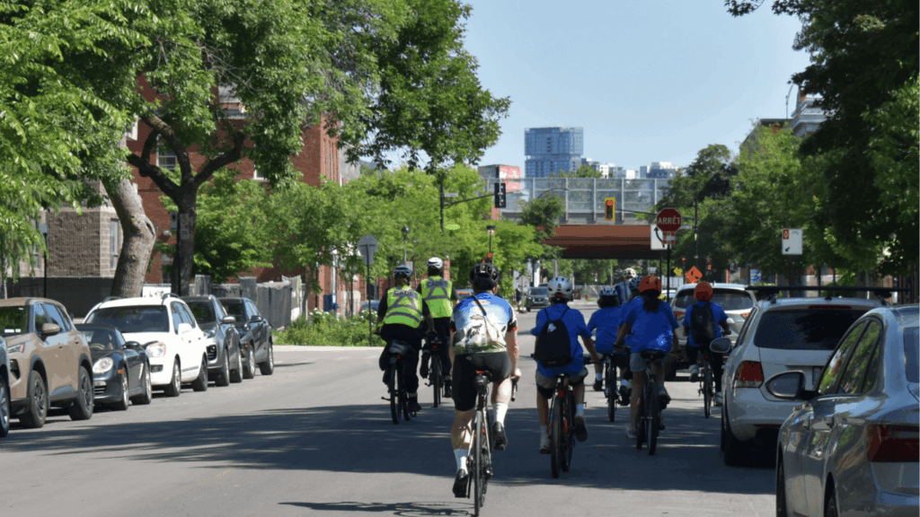 Cyclistes à Montréal